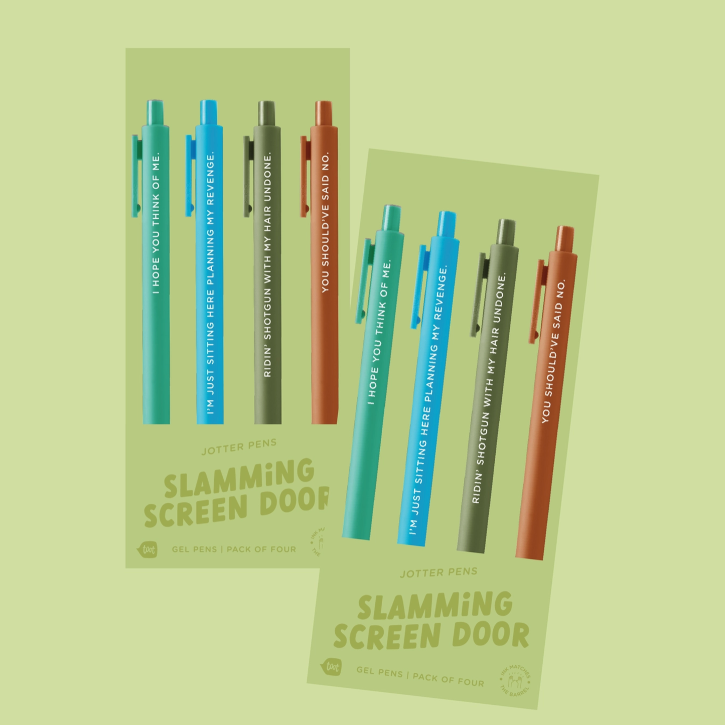 Swiftie Jotter Pen Set-  Slamming Screen Door (Debut)