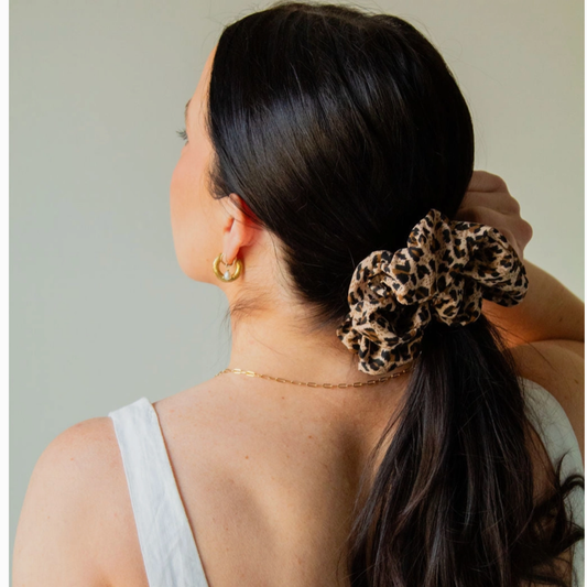 Cheetah Jumbo Scrunchie
