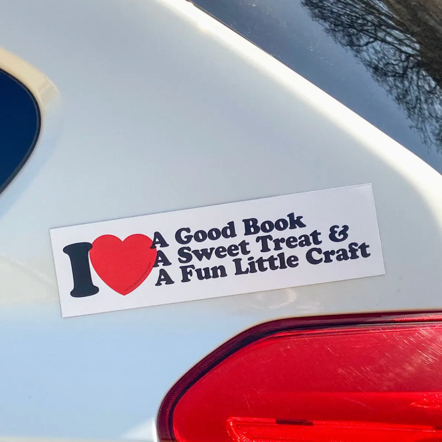 I Love A Good Book, A Sweet Treat, and A Fun Little Craft Bumper Magnet