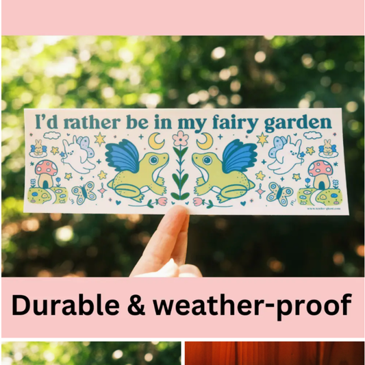 Fairy Garden Bumper Sticker