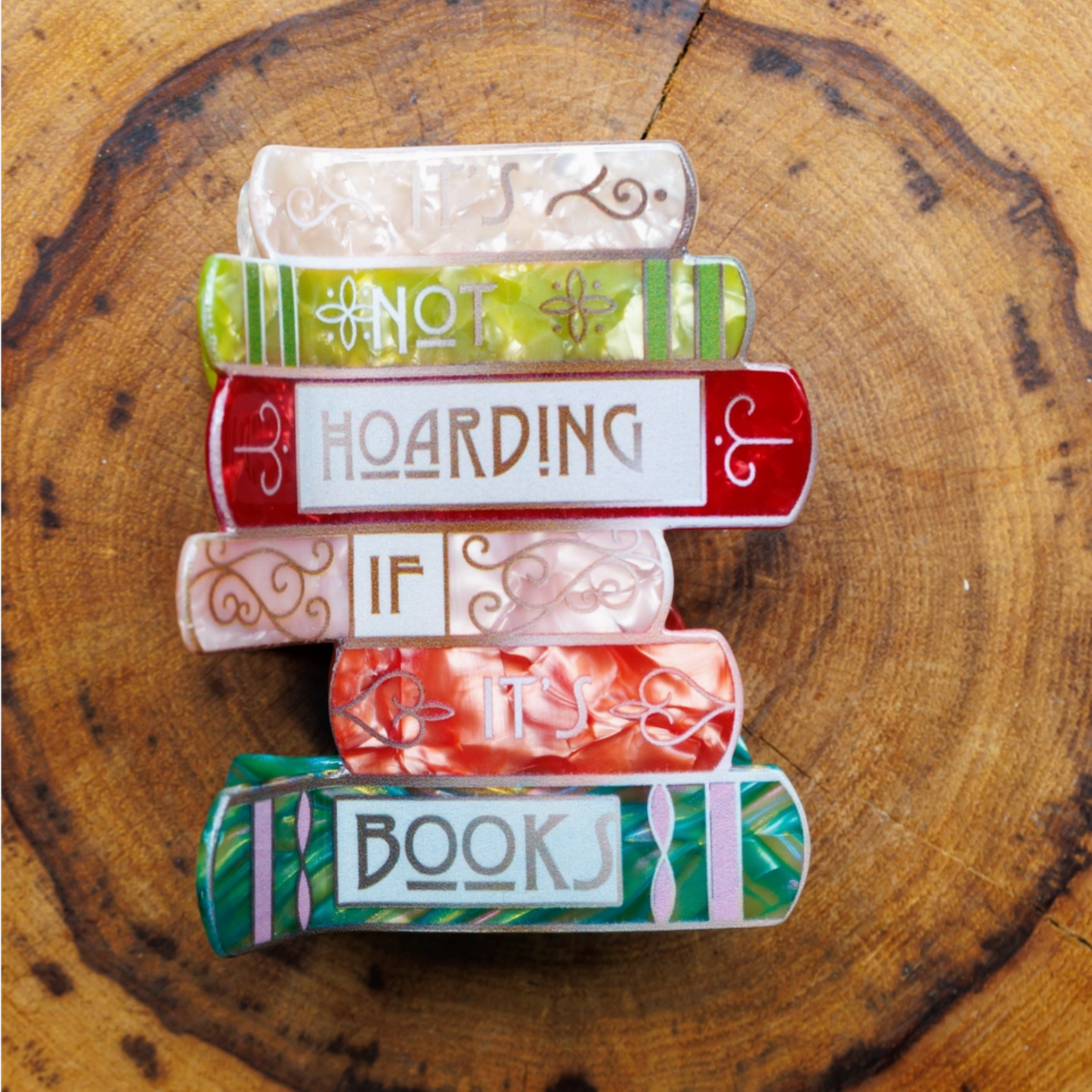 It’s Not Hoarding If It’s Books Hair Clip