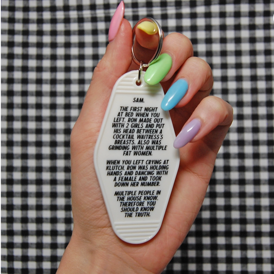 Jersey Shore The Note Motel Keychain
