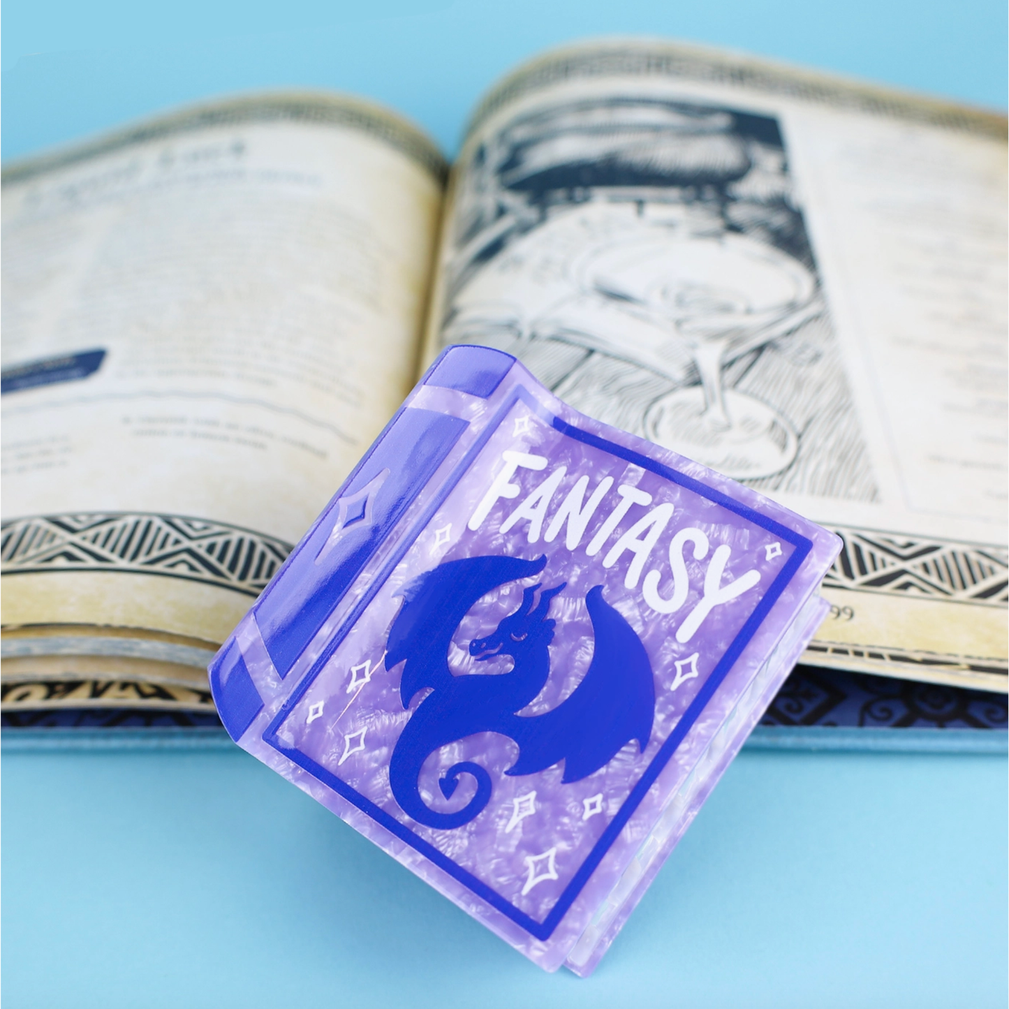 Fantasy Book Hair Clip