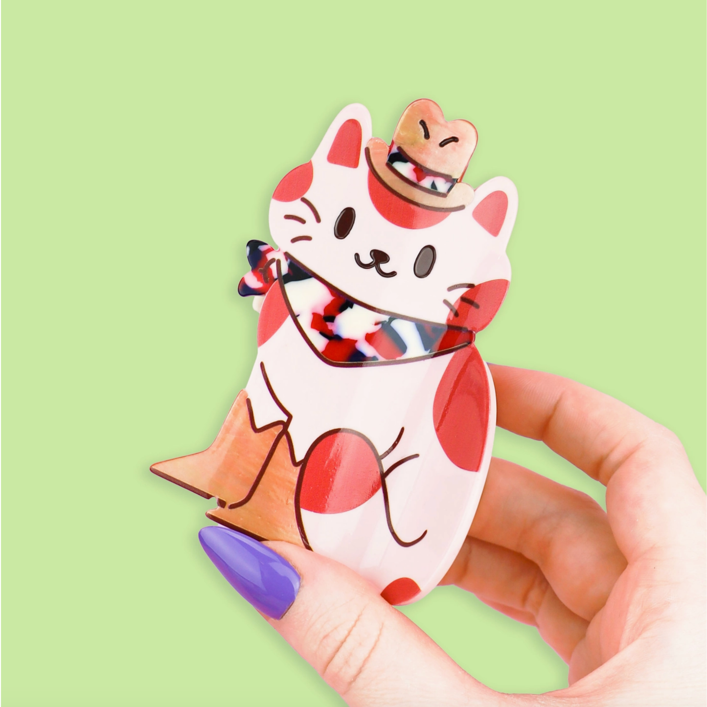 Meowdy Rodeo Hair Clip