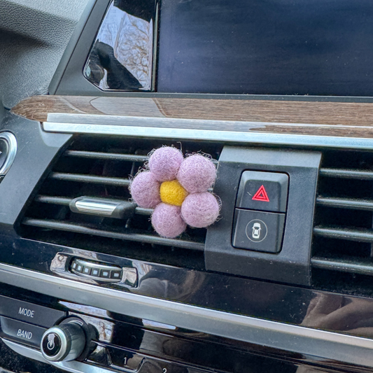 Flower- Lilac Car Vent Clip