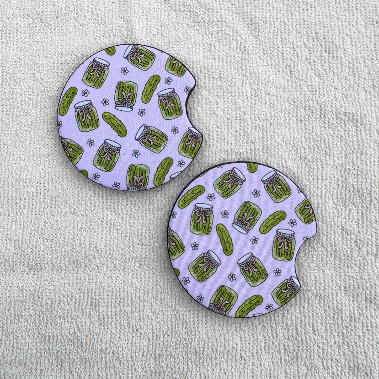 Pickle Car Coasters