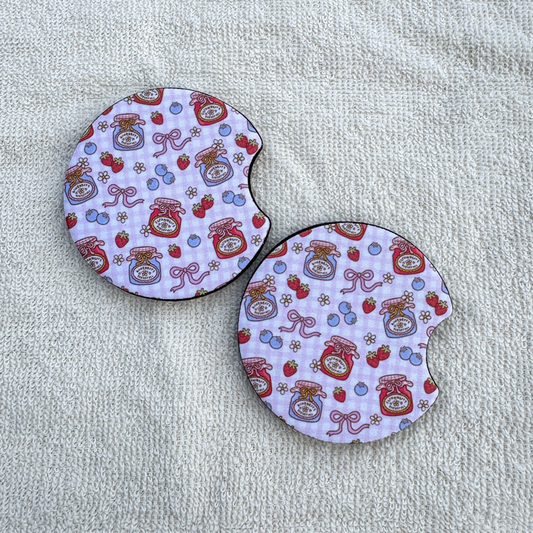 Jams & Jellies Car Coasters