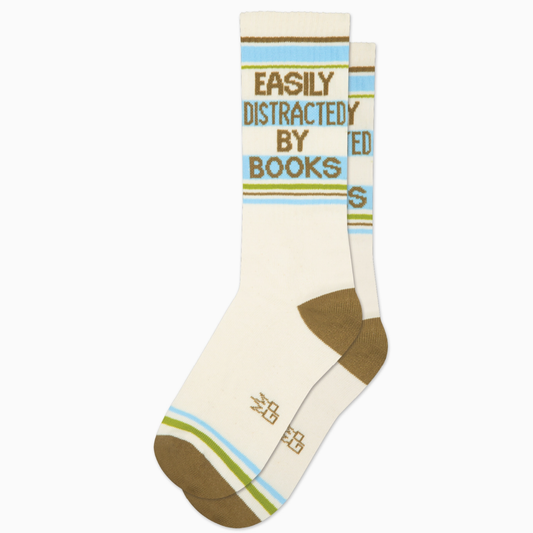 Easily Distracted By Books Socks