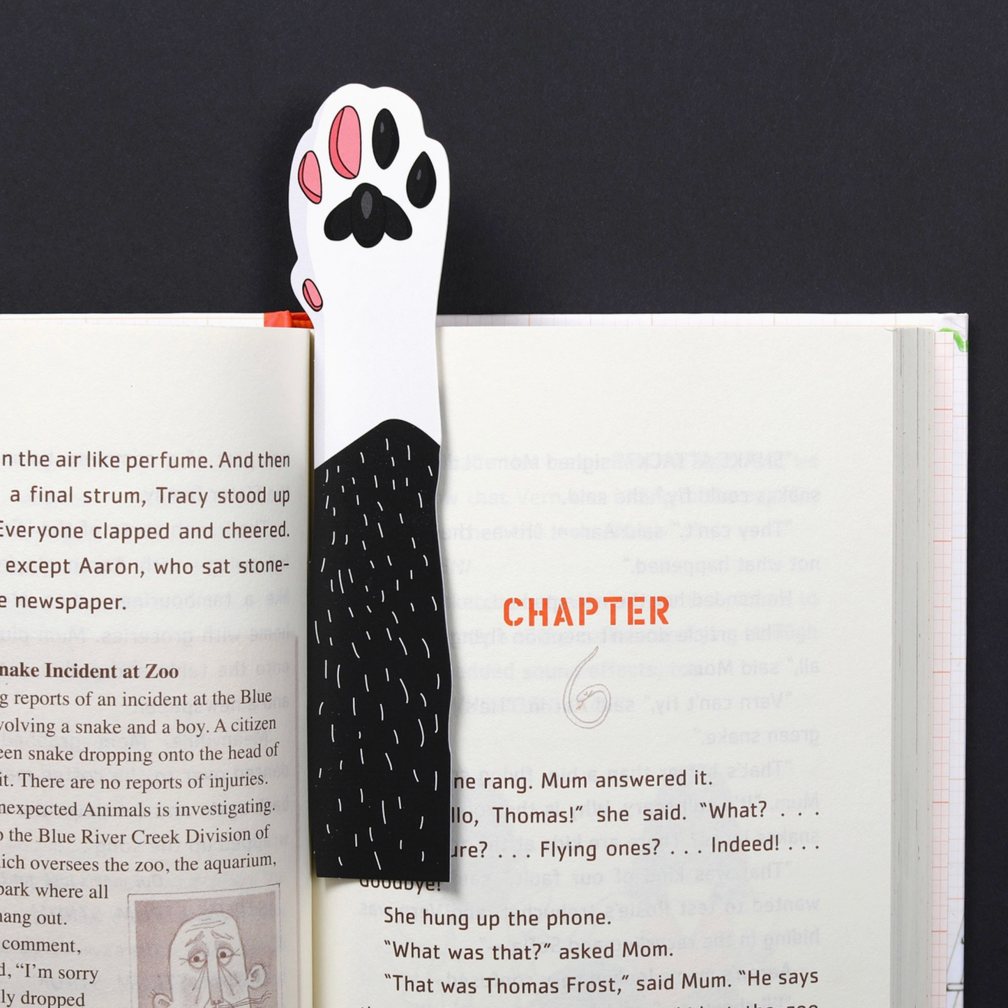 Cat Paw- Tuxedo Bookmark