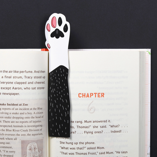 Cat Paw- Tuxedo Bookmark