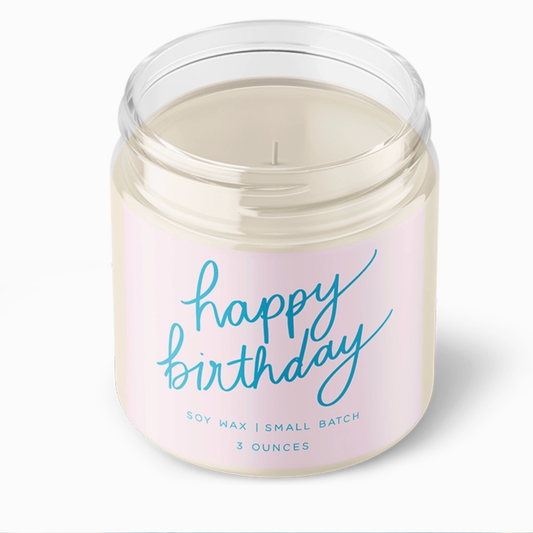 Happy Birthday Petite Candle