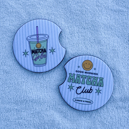 Matcha Club Car Coasters
