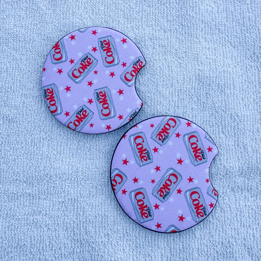 Diet Coke Car Coasters